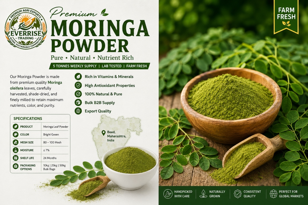 Premium Moringa Powder Specifications